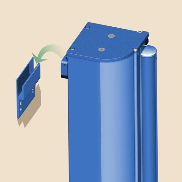 Boční markýza detail ukotvení