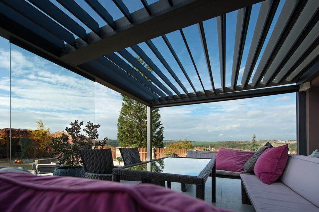 Pergola s lamelami Espacio odolá i dešti