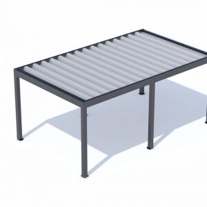 Carport Artosi se střechou z trap&eacute;zov&yacute;ch plechů