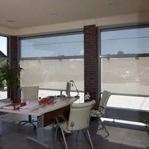 Soukromí v kanceláři - poloprůhledná screenová roleta