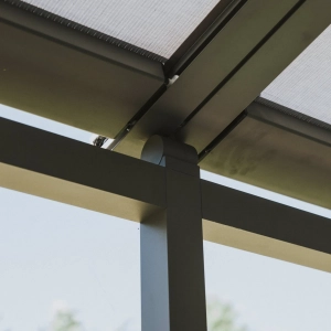 Detail st&iacute;něn&iacute; Veranda-HRV80-ZIP-2P z podhledu