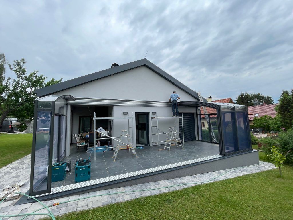 Montáž markýzy příprava Montáž markýzy příprava