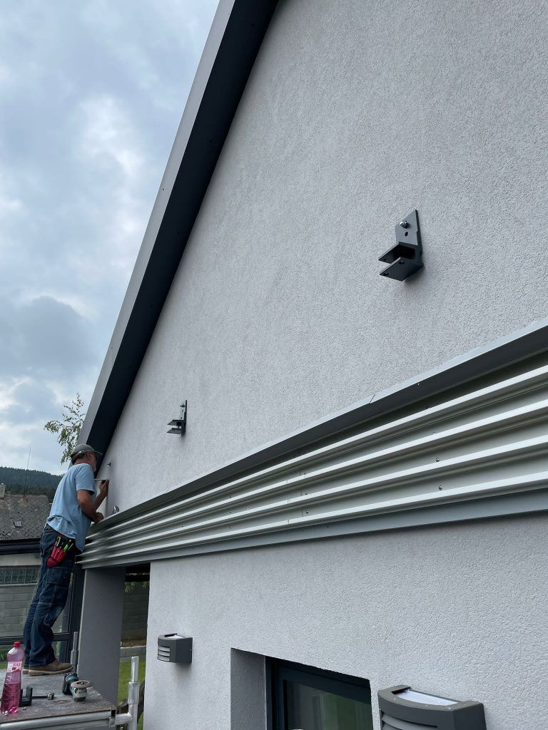 Montáž markýzy příprava Montáž markýzy příprava