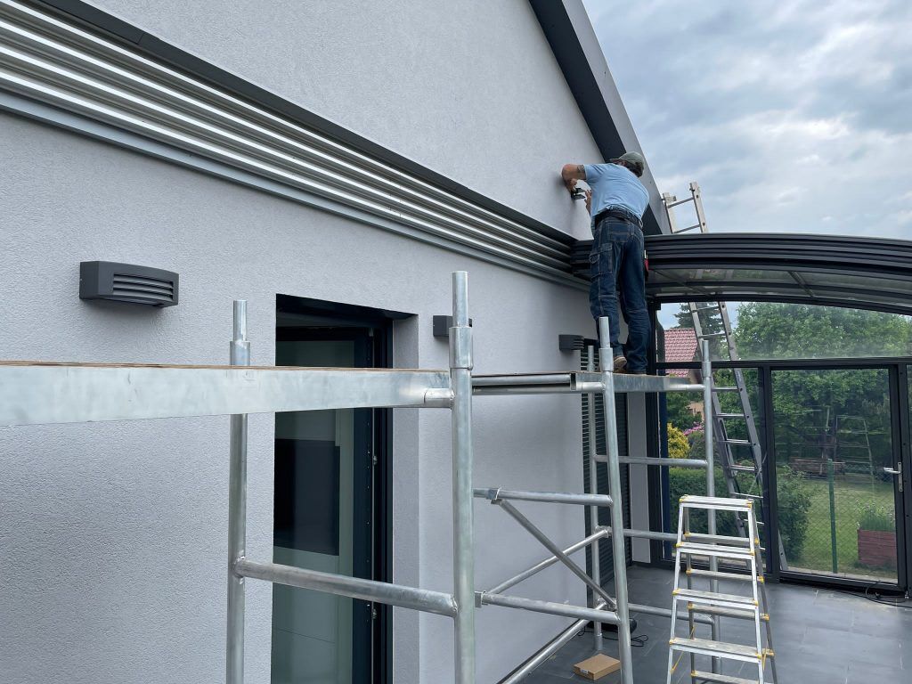 Montáž markýzy příprava Montáž markýzy příprava