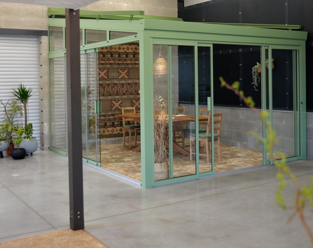 Zimní zahrada s posuvným zasklením