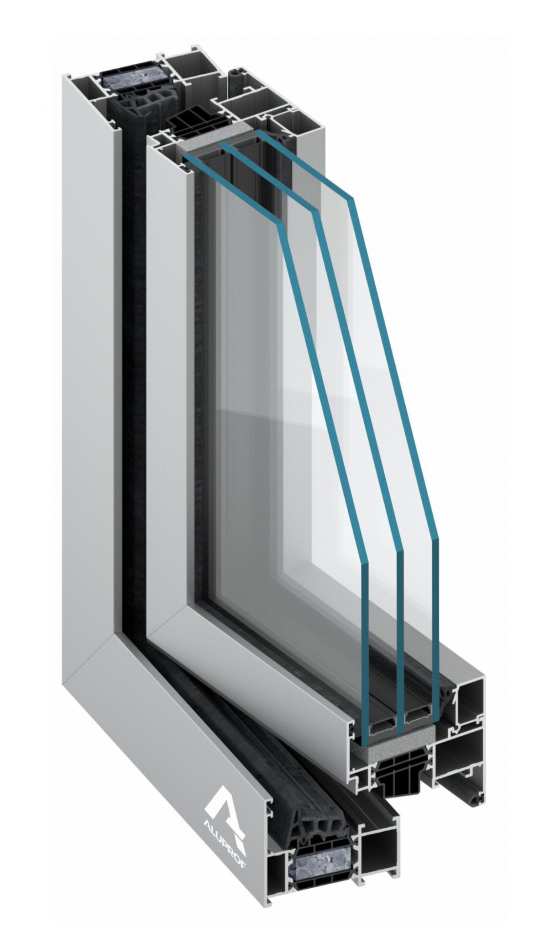 Hlinikove okno Oknotherm - profil Aluprof