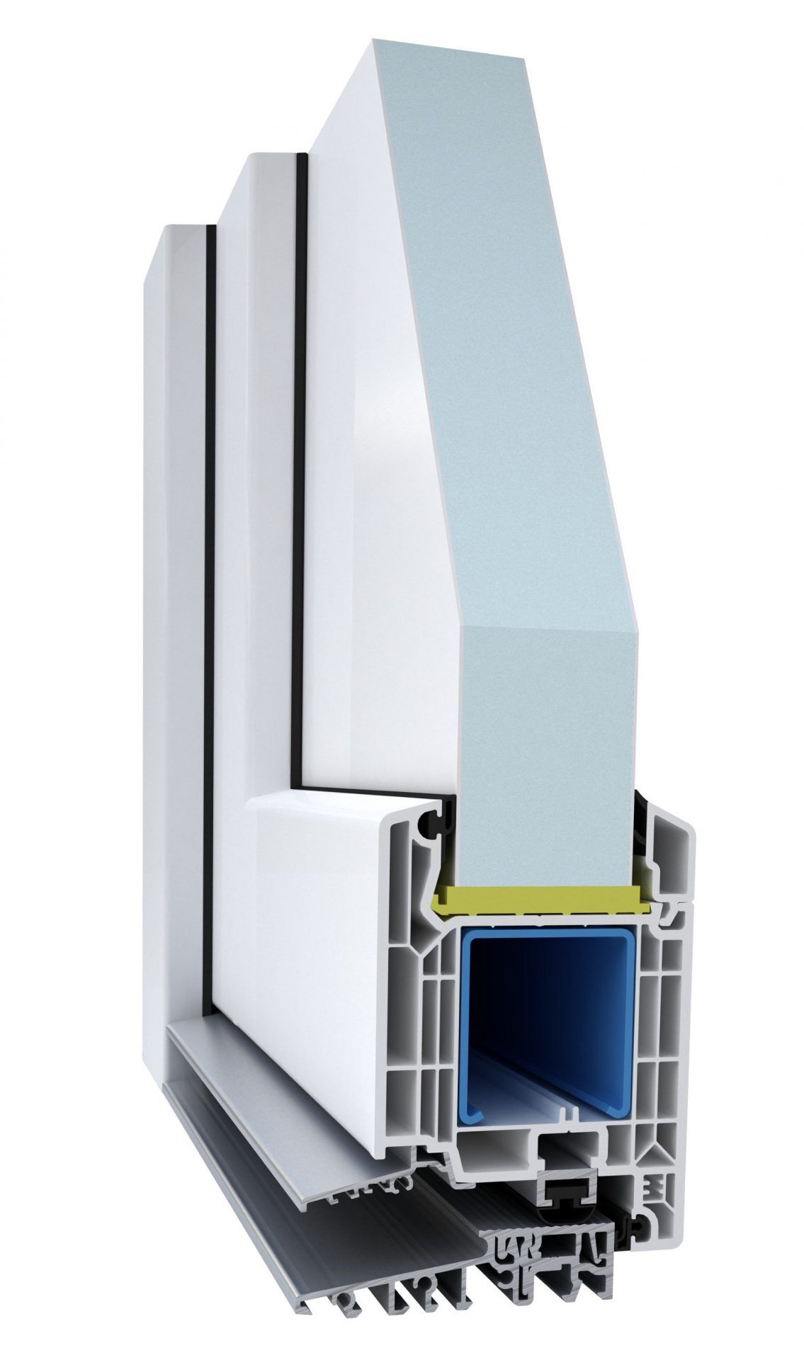 Vedlejší vchodové plastové dveře Softline 82 Plus – profil