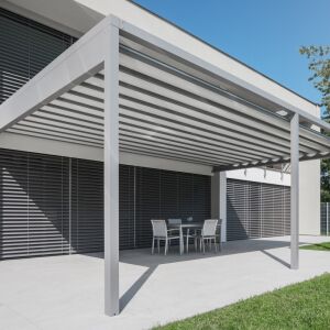 Hliníková pergola Horizontal ve stříbrném provedení